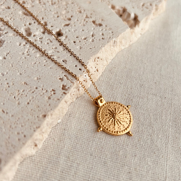 Everyday Golden Coin Necklace – Necklace – Little Nell Jewellery