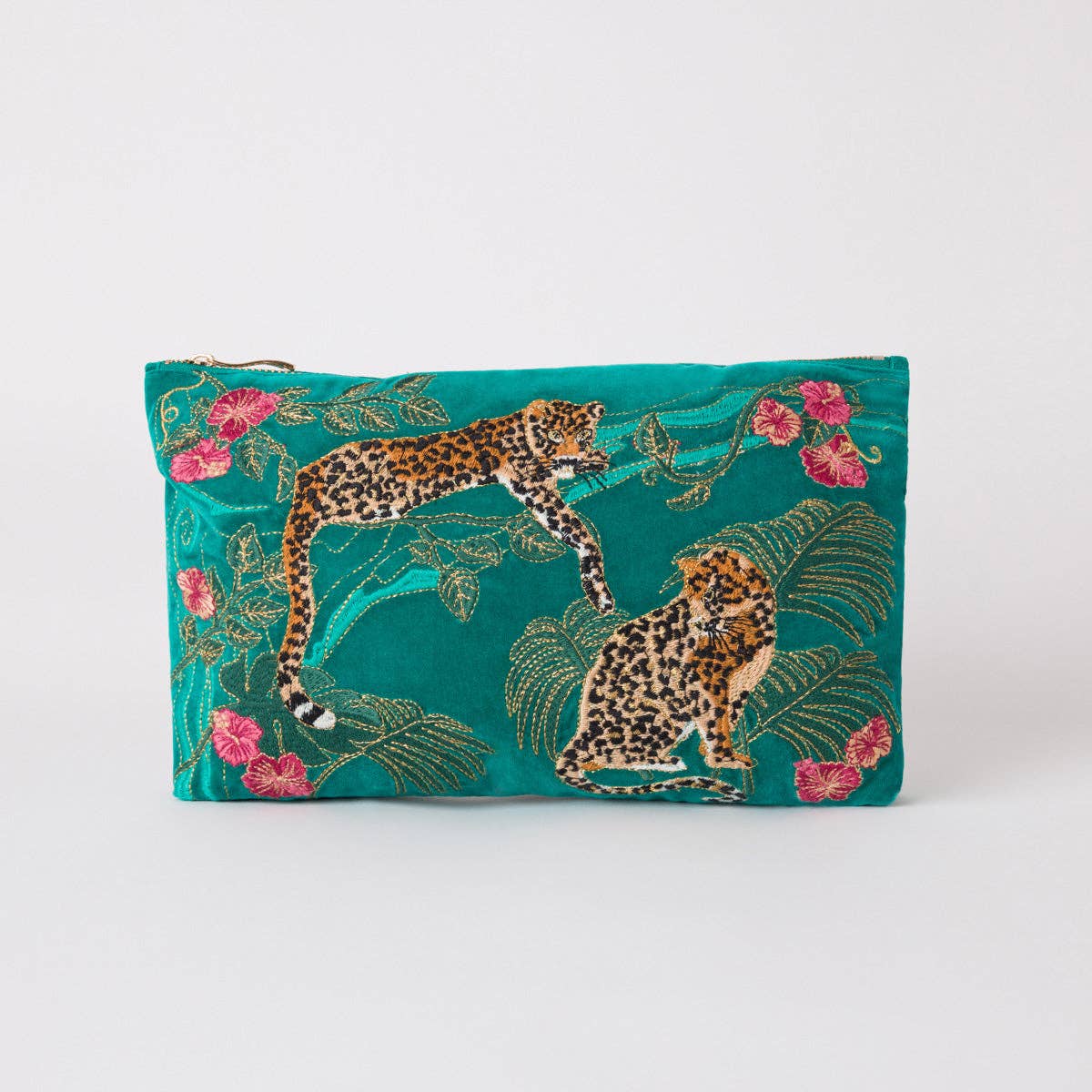 Jungle Jaguar Velvet Pouch
