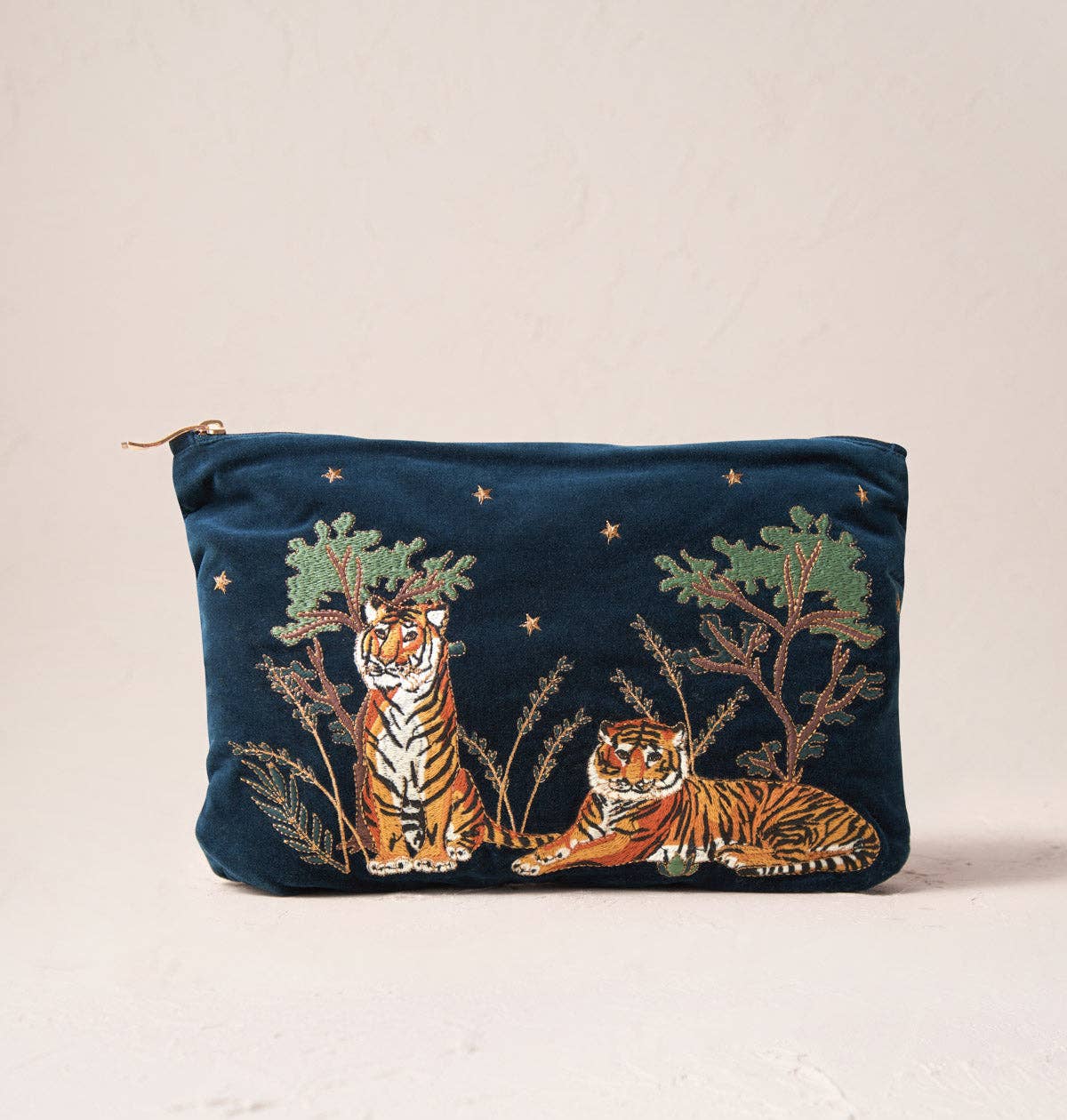 Tiger Conservation Velvet Pouch