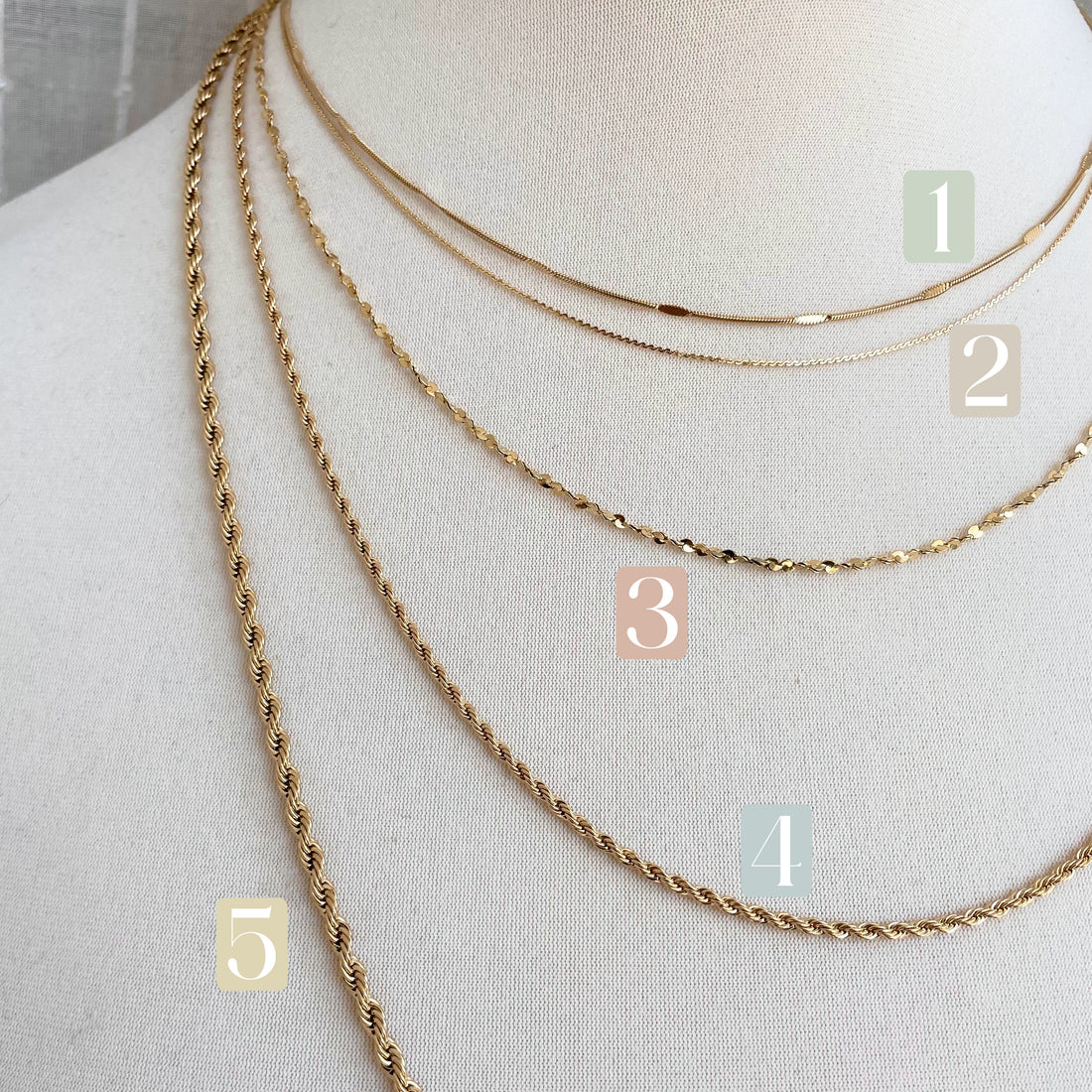 Everyday Basic Chains – Necklace – Little Nell Jewellery