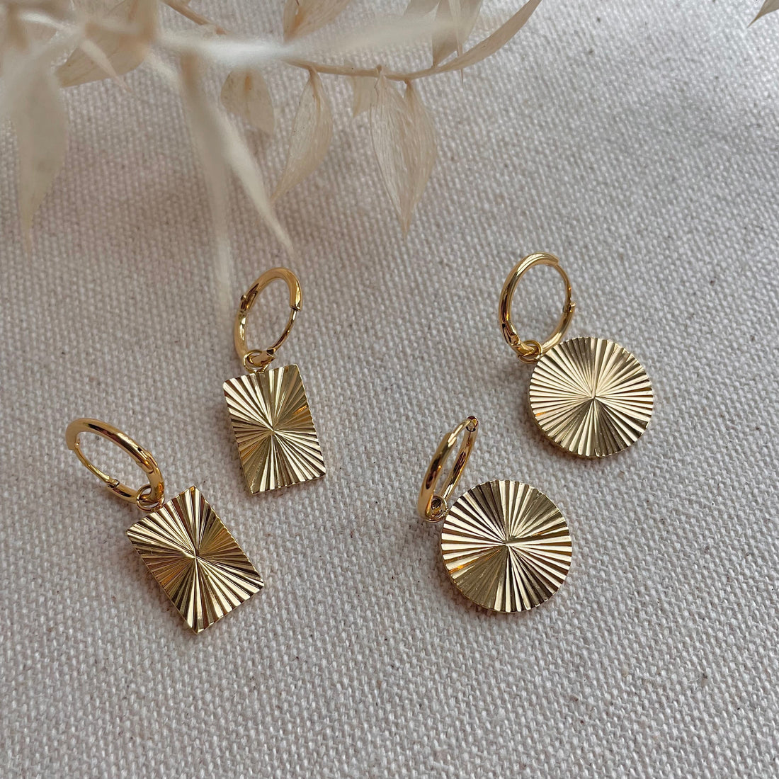 Everyday Circle Sunrise Hoops – Hoop Earrings – Little Nell Jewellery
