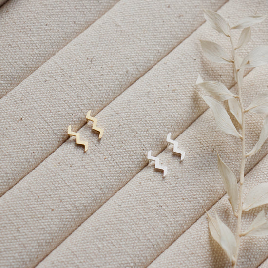 Everyday Gold or Silver Wave Studs