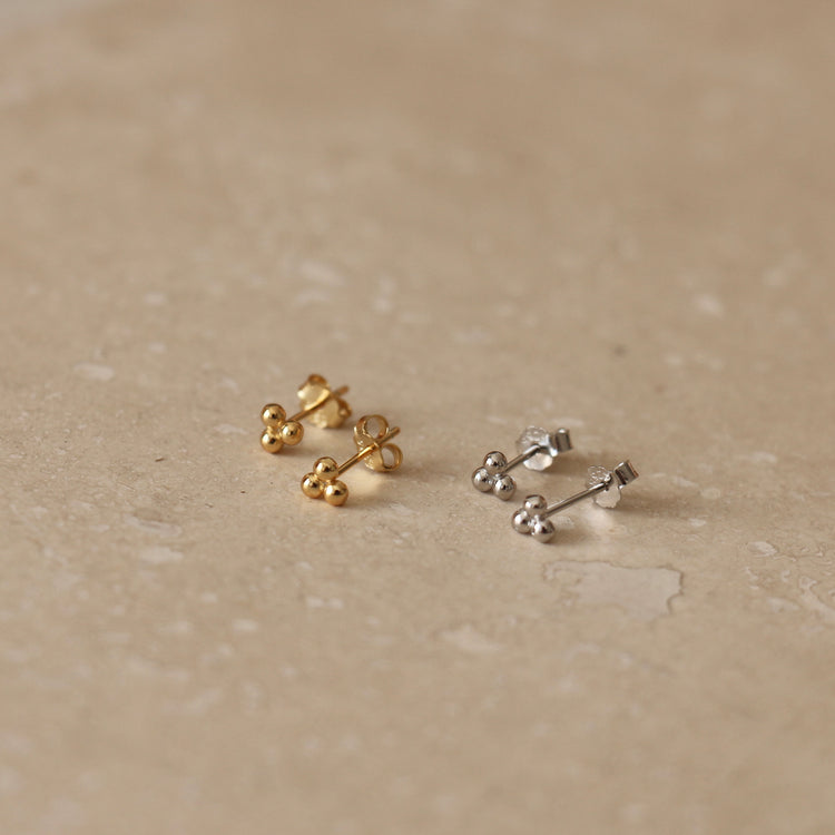 Trio Micro Studs – Stud Earrings – Little Nell Jewellery
