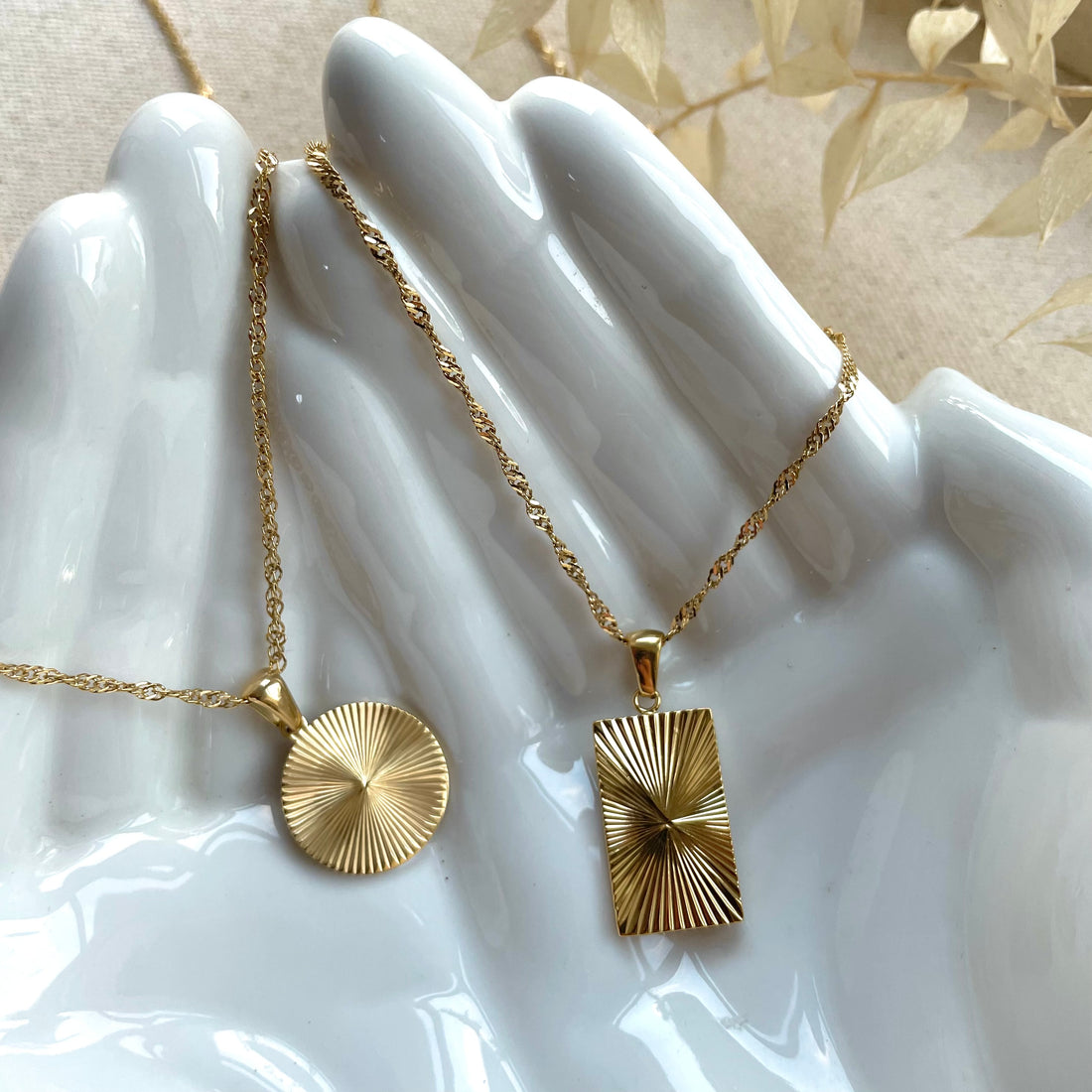 Everyday Gold Sunrise Pendant – Necklace – Little Nell Jewellery