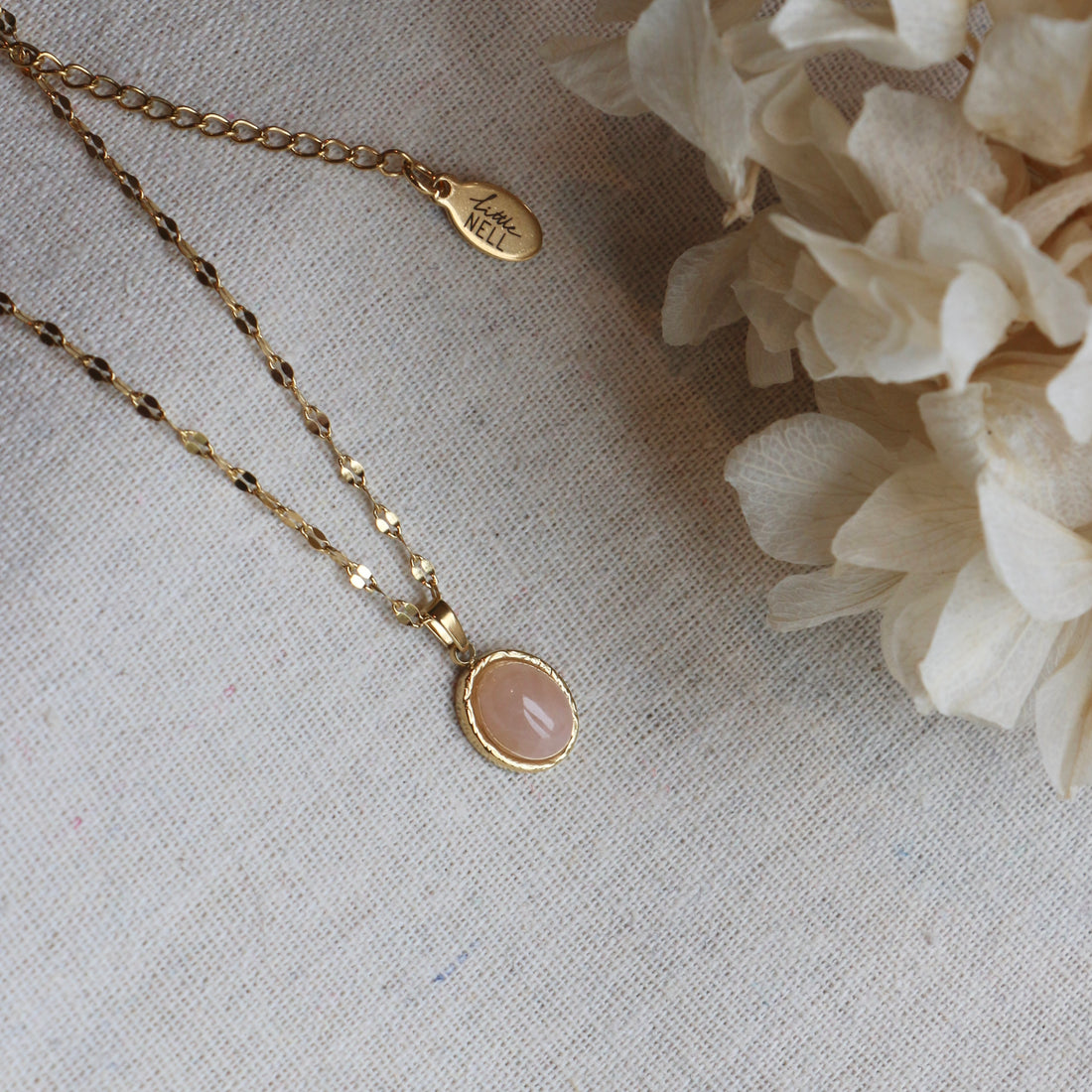 Everyday Rose Quartz Necklace – Necklace – Little Nell Jewellery