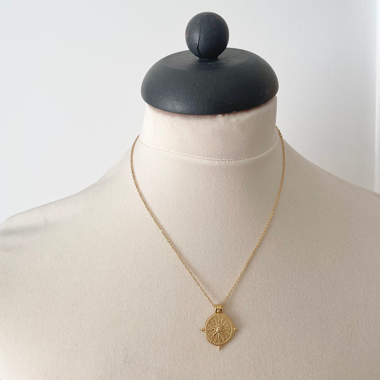 Everyday Golden Coin Necklace – Necklace – Little Nell Jewellery