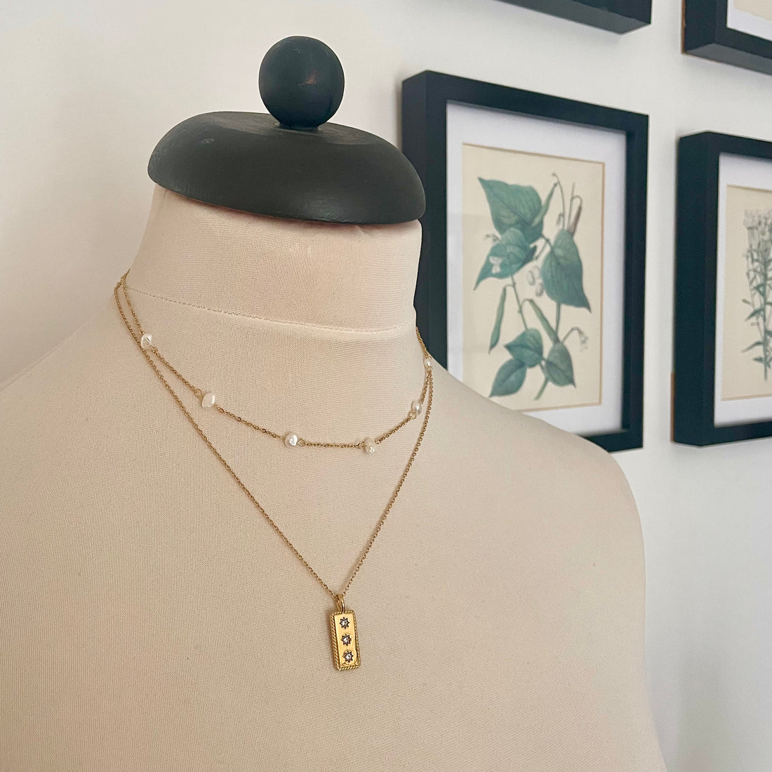Everyday Gold Pearl Chain Necklace – Necklace – Little Nell Jewellery