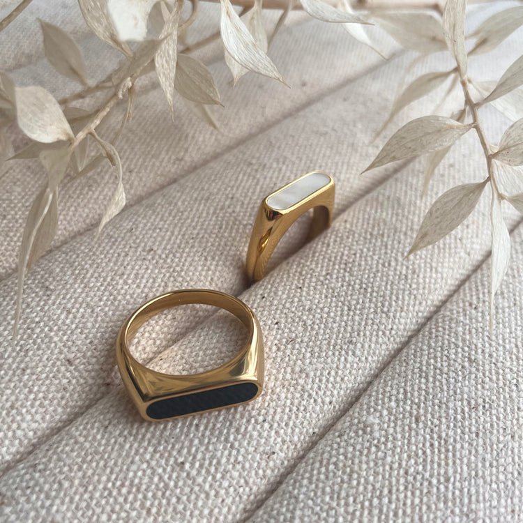 Everyday Gold Lozenge Ring – Ring – Little Nell Jewellery