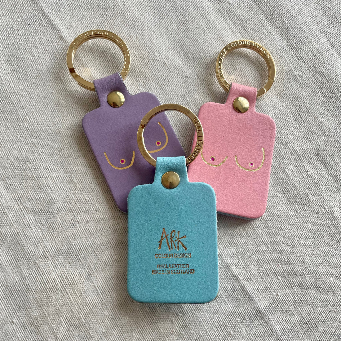 Leather Boobs Key Fob – Gift – Little Nell